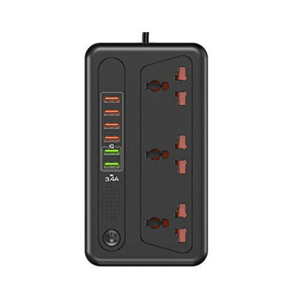 Picture of Power Socket ( 3 Power Sockets + 6 USB) W/Switch