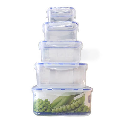 Picture of Plastic Airtight Lunchbox (5 pcs/set)