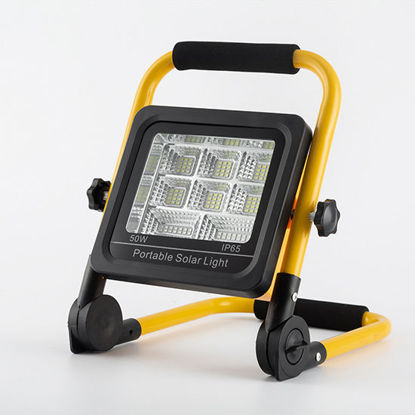 Picture of Solar Portable Spotlight 50W - W/Handle & USB -  BX14-50W (White)