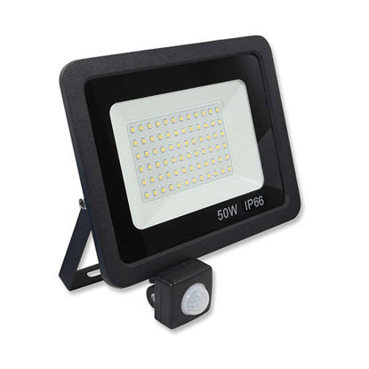 Picture of Led Flood Light 50W with PIR Sensor (White)