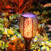 Picture of Solar Garden Light - Flame Effect H96 - Warm White - 96 Leds (Exterior Height : 60 cm)