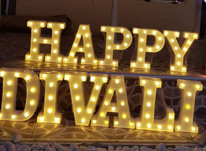 Picture of Happy Divali Letters W/Light