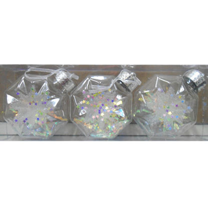 Picture of Octagon Deco Sparkling Star 3pcs