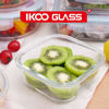 Picture of ﻿IKOO Square Glass Food Container With High Top Lid (520ML)