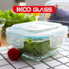 Picture of Ikoo Square Glass Food Container With High Top Lid (800ML)