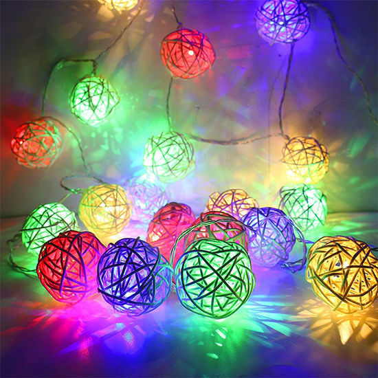 Picture of Rattan Ball Lights (10L/2mts/MC)