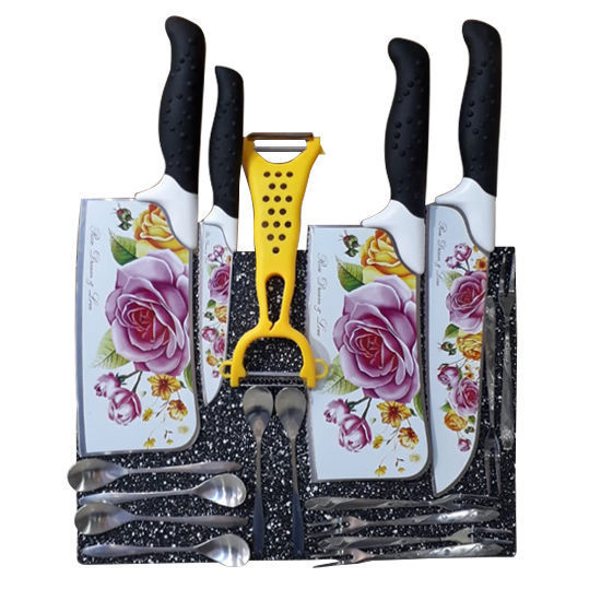 Picture of Knife Set incl. Magnetic Chopping Board/Grater/Cocktail Forks & Spoons