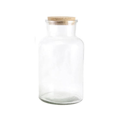 Picture of Glass Jar with Cork Lid (Height-10cm)