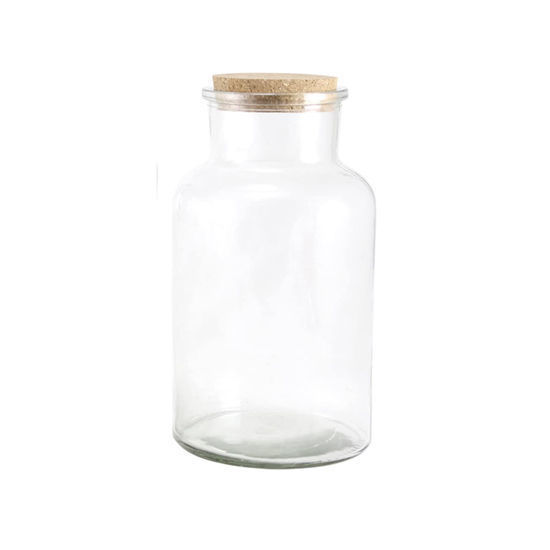 Picture of Glass Jar with Cork Lid (Height-10cm)