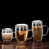 Picture of Double Wall Glass Mug with Glass Cover - 320 ML