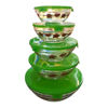 Picture of 5pcs Glass Bowl Set W/Plastic Lid (Design)