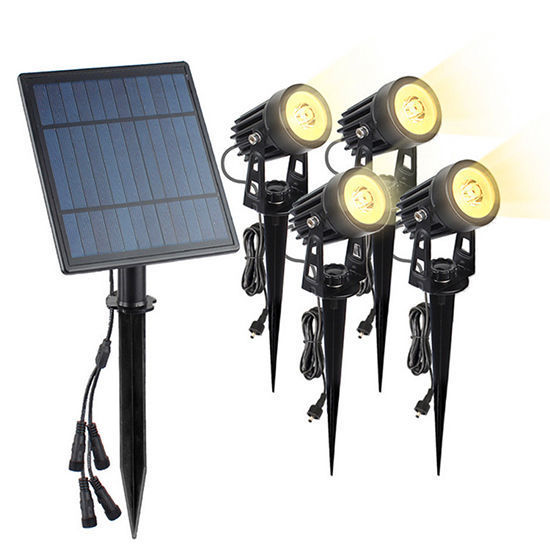 Picture of 4 Pcs Solar Spike Garden Light TS-07-4 (Warm White)