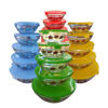 Picture of 5pcs Glass Bowl Set W/Plastic Lid (Design)
