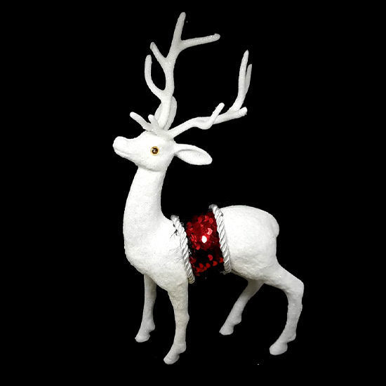 Picture of White Xmas Deco (Deer)