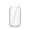 Picture of Clear Drinking Glass W/Straw