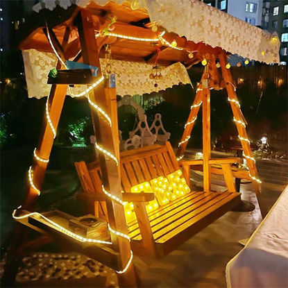 Picture of Solar Rope Light 10 Mts Flexible & Waterproof T-D1102 (Warm White)