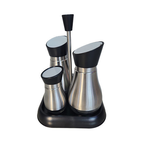 Picture of Set of 4pcs Spice Jar with stand