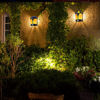 Picture of Solar Flame Effect Garden Wall Light HNX-05 (Warm White)