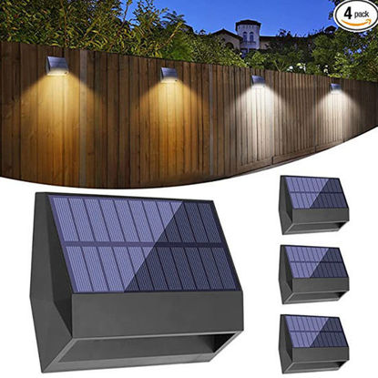 Picture of Solar Wall Garden Light HNX-04 (White & Warm White)