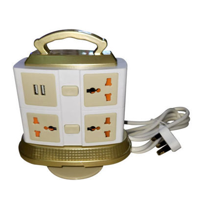 Picture of Tower USB Extension Cord 1.8Mts - 7 Multiplug + 2 USB