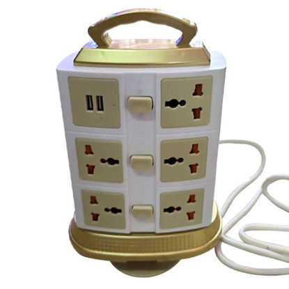 Picture of Tower USB Extension Cord 1.8Mts - 11 Multiplug + 2 USB