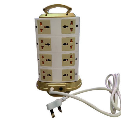 Picture of Tower USB Power Extension Cord 1.8Mts - 15 multiplug + 2 USB
