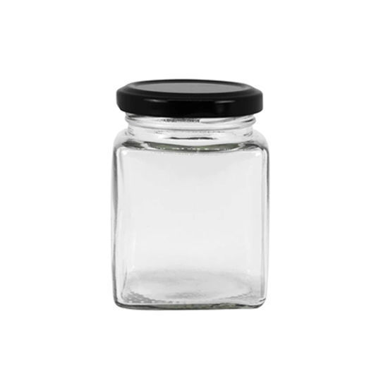 Picture of Square Jar with Lid (Dimensions: 8 x 11cm)