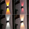 Picture of Up Down Solar Wall Light 6 Leds RGB (Multicolor)
