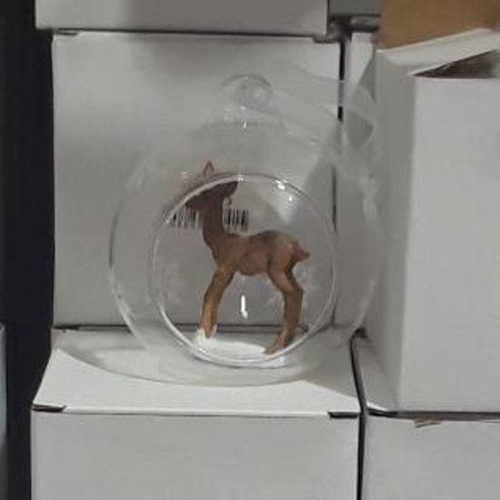 Picture of Xmas Deco Stag - Glass Ball 8cm
