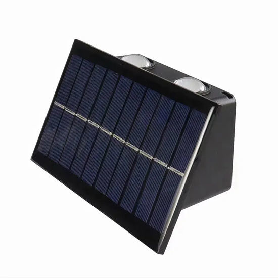 AFC Trading. Solar Wall Light 4 Sides / 8 Leds W/Flexible Panel (Warm ...
