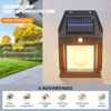 Picture of Solar Wall Light Filament Bulb Style 3 Modes (Warm White)