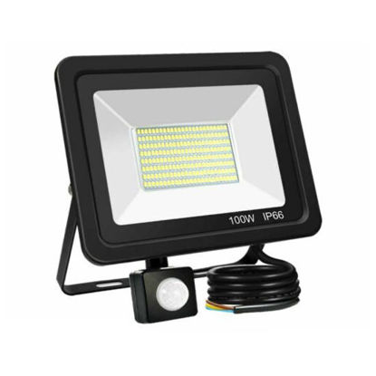 Picture of Led Flood Light 100W with PIR Sensor (Warm White)