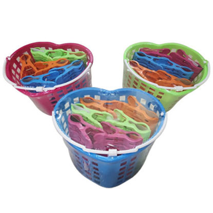 Picture of Basket with Clothes Pegs