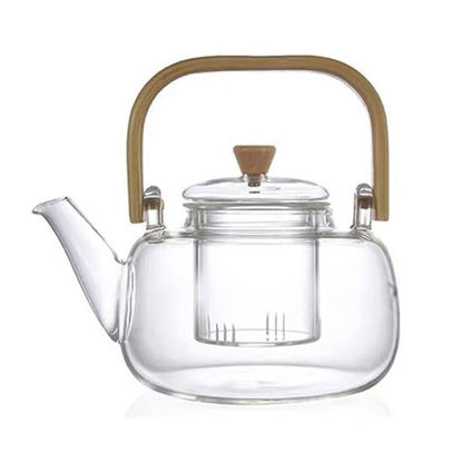 Picture of Glass Teapot With Wooden Handle - 1,200ml