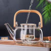 Picture of Glass Teapot With Wooden Handle - 1,200ml