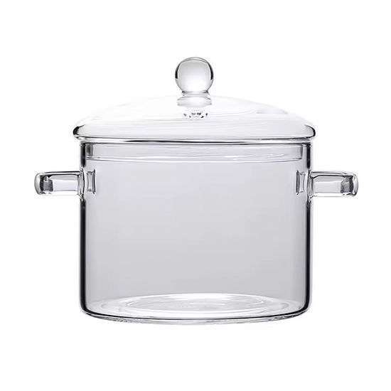 Picture of Glass Cooking Pot With Lid - 1,500ml