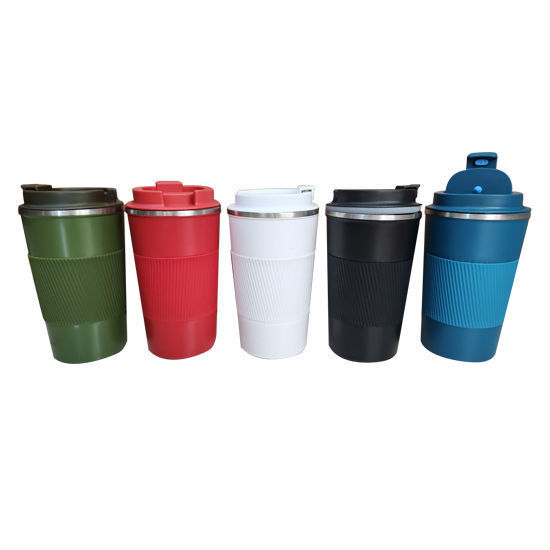 Picture of Vacuum Travel Cup with Silicone Grip - 500ml