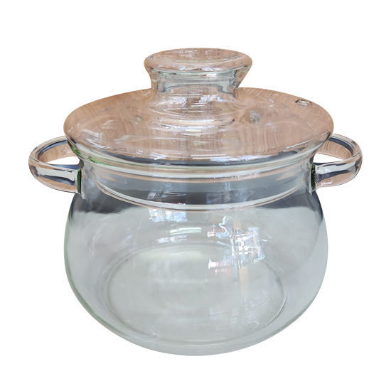 Picture of Glass Cooking Pot  With Lid - 3,000ml