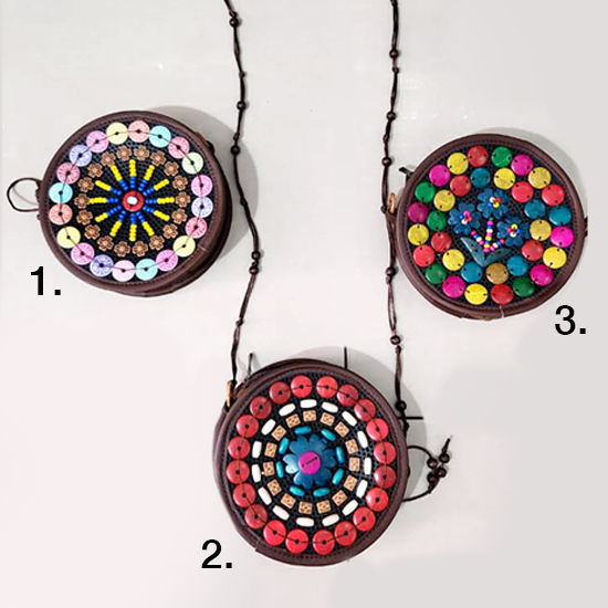 Picture of Shoulder Coconut Bag Round