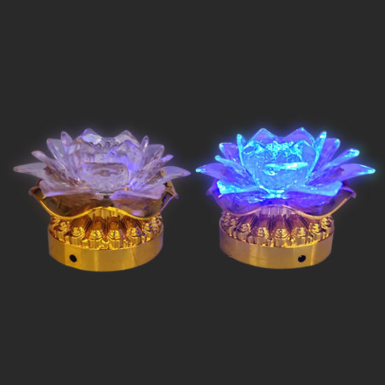 Picture of Changing Color Lotus Lamp (Battery Operated)