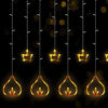 Picture of Diya Curtain Hanging Light 12pcs Multicolor (3 Mts x 1 Mt)