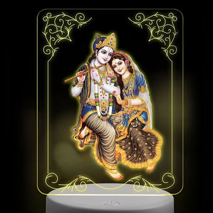 Picture of Radhakrishna God Acrylic Light