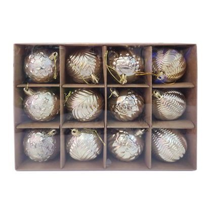 Picture of Assorted Xmas Gold Balls (12pcs)