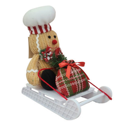 Picture of Gingerbread Man On Sleigh