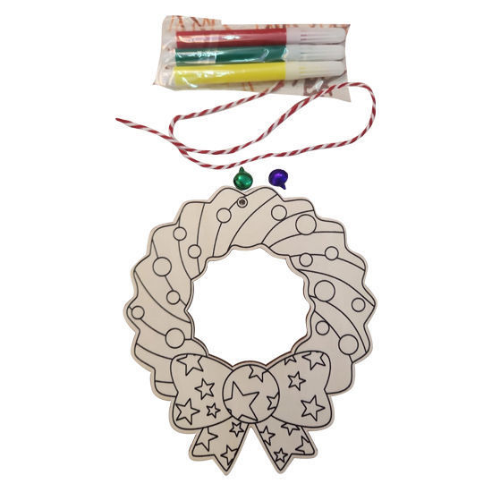 Picture of DIY Xmas Wood Wreath (3 Pens Included)