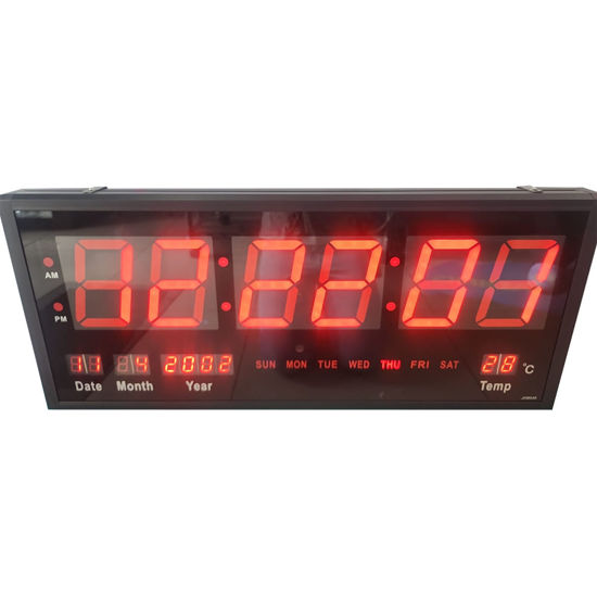 Picture of Digital Wall & Stand Clock W/Remote Control (60 x 26cm)