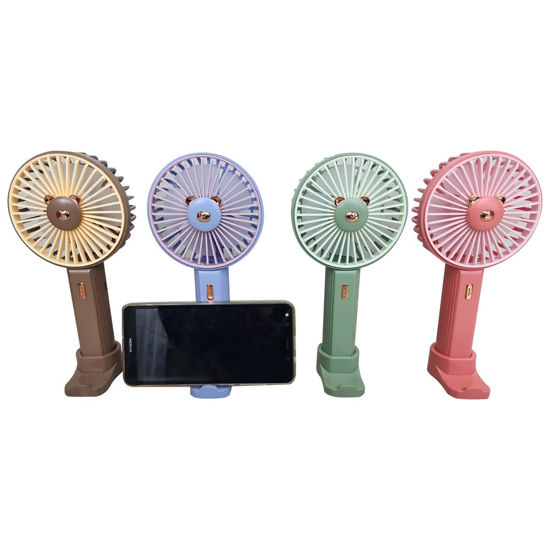 Picture of Rechargeable Hand Fan with Mobile Holder
