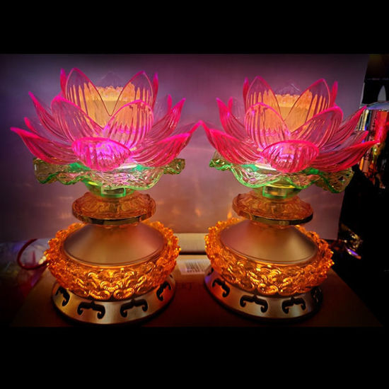 Picture of Lotus flower (1 pair) - wire and/or 3A battery
