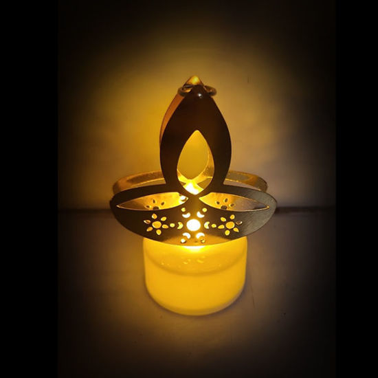 Picture of Gold Diya Candlelight
