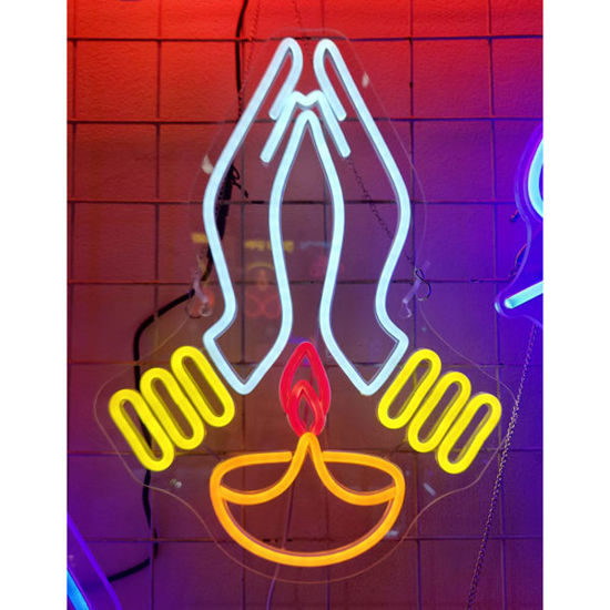 Picture of Namaste Diya Neon Frame